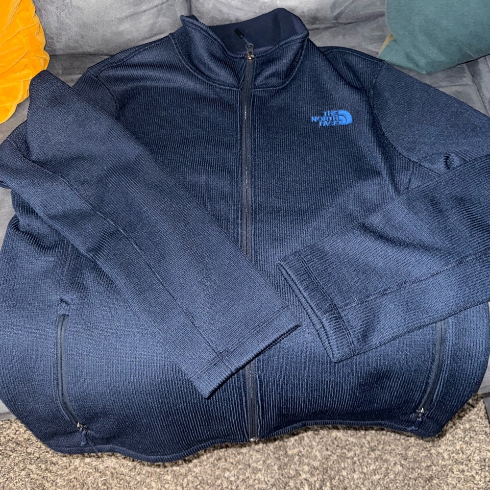 The North Face Men's Dark Blue Zip-Up Sweater